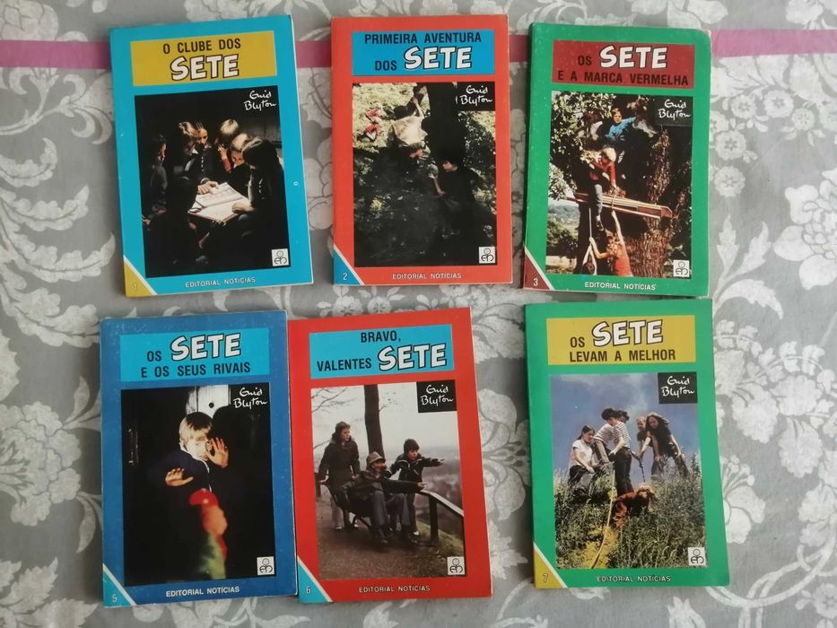 Livros - Coleção O Clube dos Sete - de Enid Blyton - Edição de 1985