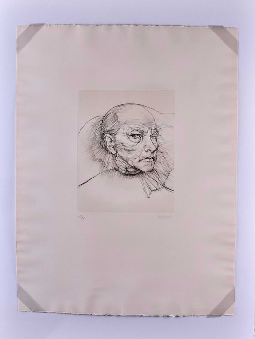 Hans Bellmer autoportret litografia nr 18/70 arkusz 66x50 odcisk 27x22