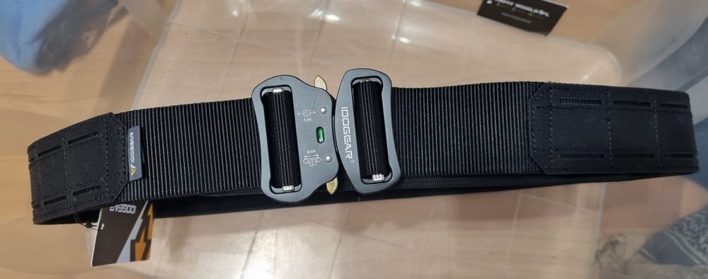 Pas taktyczny 2-częściowy, Idogear, czarny, nowy, rozmiar M