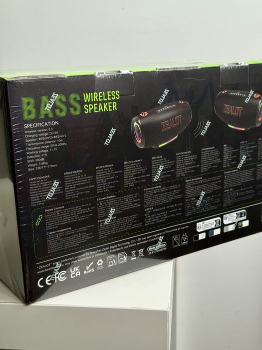 Новинка ZEALOT S127 100W Bluetooth колонка портативна акустика