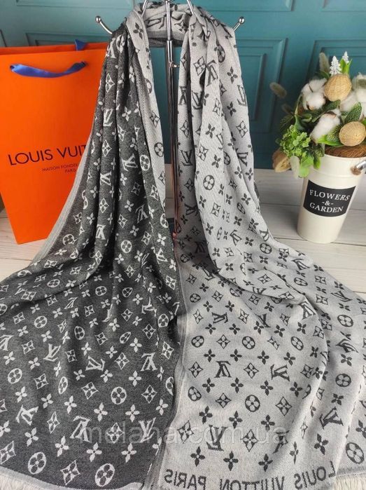 Палантин шарф платок Louis Vuitton Луи Витон жіночий шарф хустка