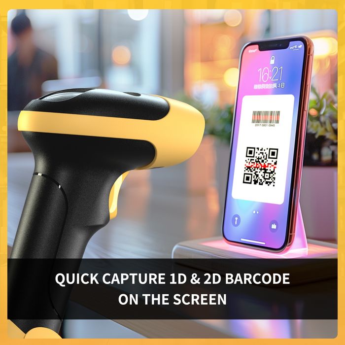 Бездротовий 2D bluetooth сканер QR, штрих-кодів Netum L8BL Pro
