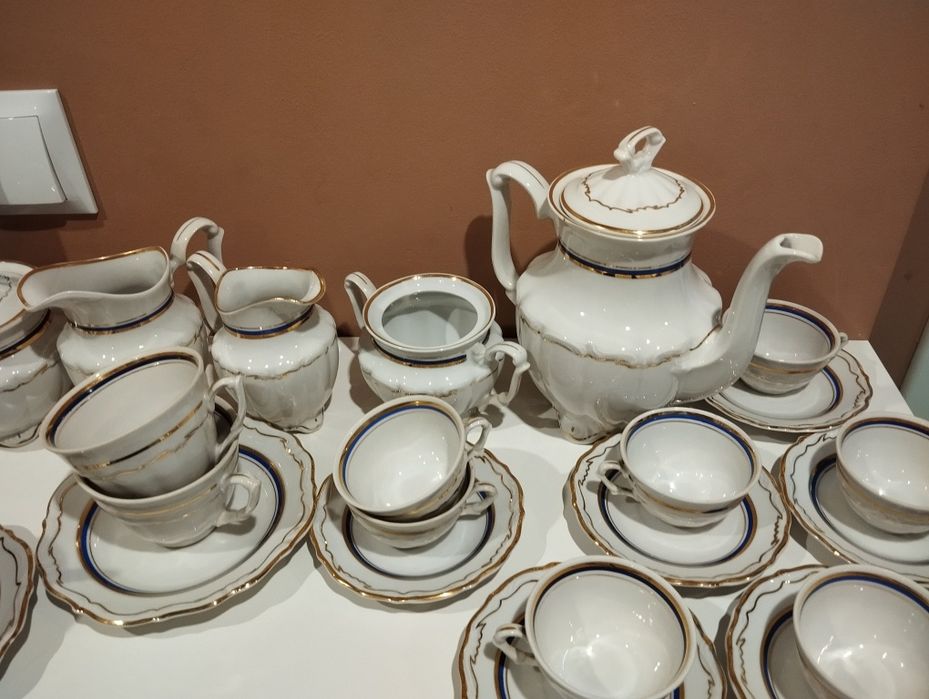 Zestaw serwis porcelanowy kawowy Wałbrzych