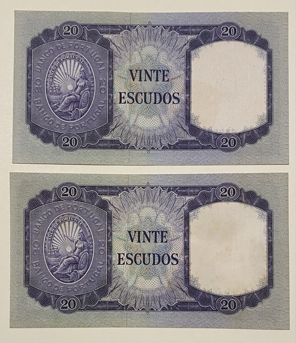 Notas 20$00 Esc. 1960 “ Numeros seguidos”