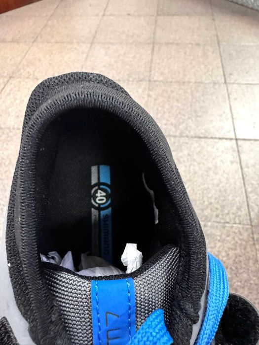 Sapatos Ciclismo Shimano SH-AM701 Cinza/Azul