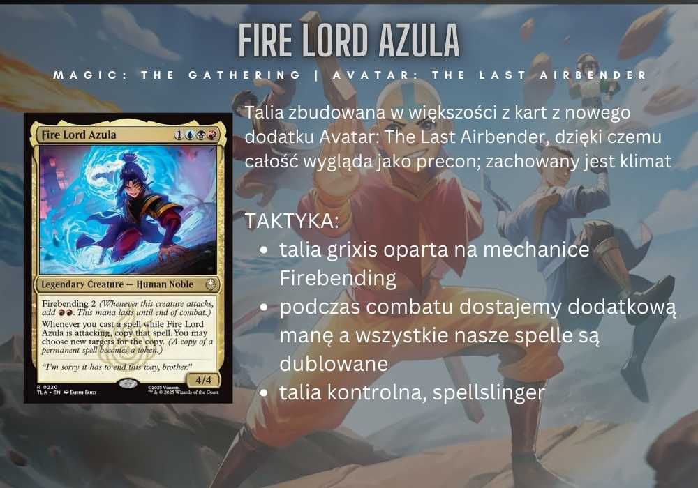 Magic the Gathering Commander | Avatar, Azula, grixis, firebending