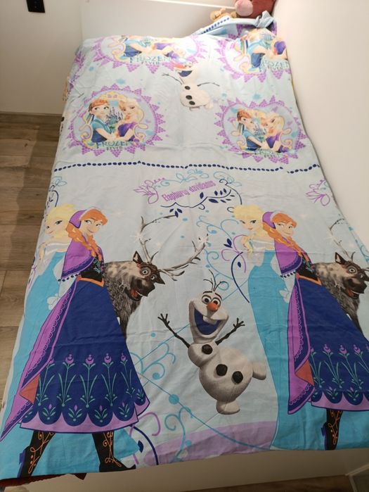 Дитяча полуторна постіль комплект постелі з дитячим малюнком Ельза