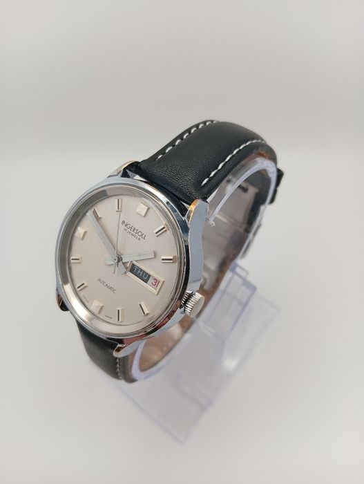 Ingersoll Automatic 17 Jewels | Szwajcarski Day-Date z lat 70.