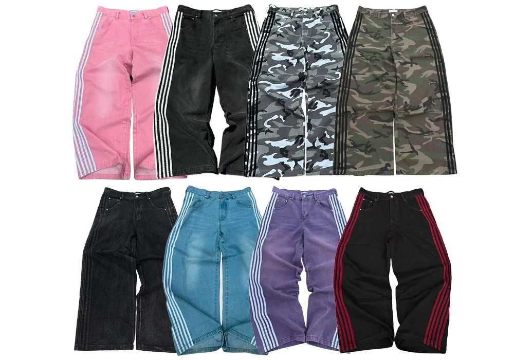 Track pants Yori Sport 5 Stripe Denim Pants Balenciaga Vetements