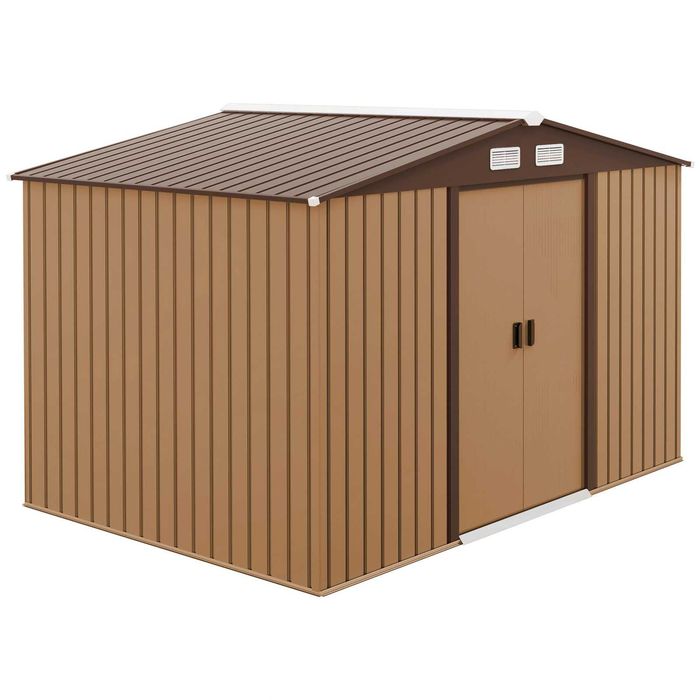 Abrigo exterior em aço galvanizado 277x195x192 cm