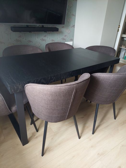 stół IKEA Tarsele ,krzesła JYSK Risskov