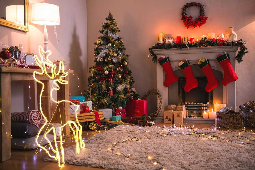 Renifer LED Neon – lampki świąteczne zewnętrzne dekoracja ogrodowa
