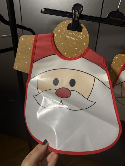 Нагрудники дитячі новрічні 2шт , слюнявчики 2шт sinsay