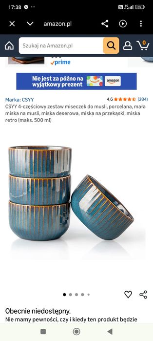 ceramiczne miseczki marki CSYY, wykończone w stylu retro