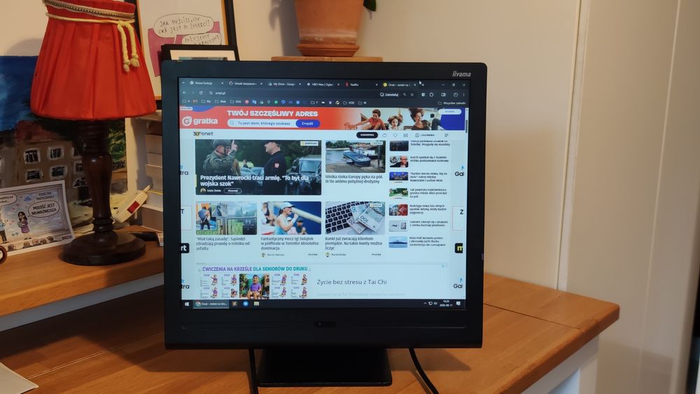 Monitor iiyama ProLite X486S 19" | 2ms, Glare | Sprawny + Kable