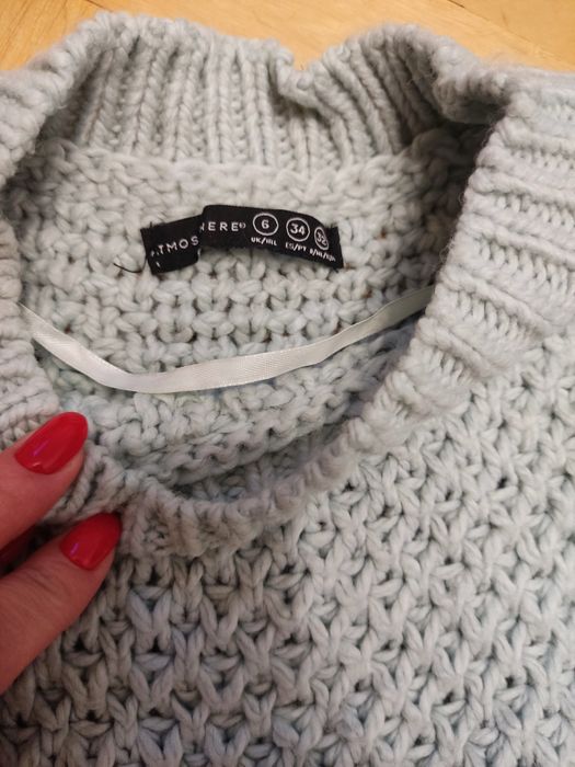 Miętowy sweterek sweter