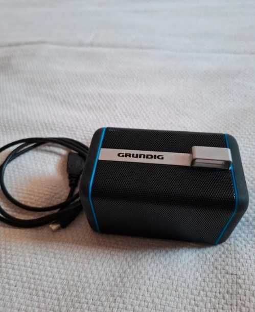 Głośnik Bluetooth Grundig z kablem przenośny kompaktowy mały czarny