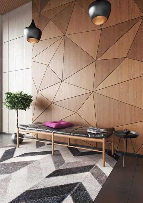 Декоративні стінові панелі з МДФ шпоновані