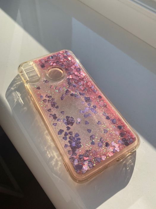 Блестящий чехол на телефон Meizu M3s