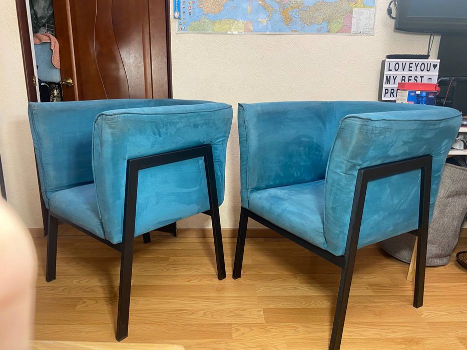 Крісла  в силі лофт бархатисті