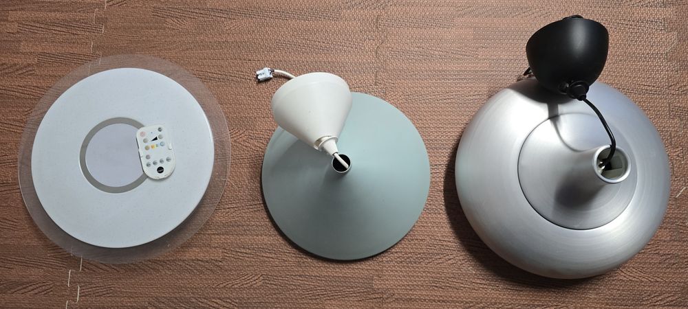 Conjunto de candeeiros de tecto