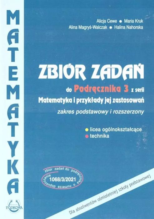 Matematyka I Przykłady Jej Zastosowań 3. Zbiór Zadań. Zakres Podstawowy I Rozszerzony. Nowy Produkt