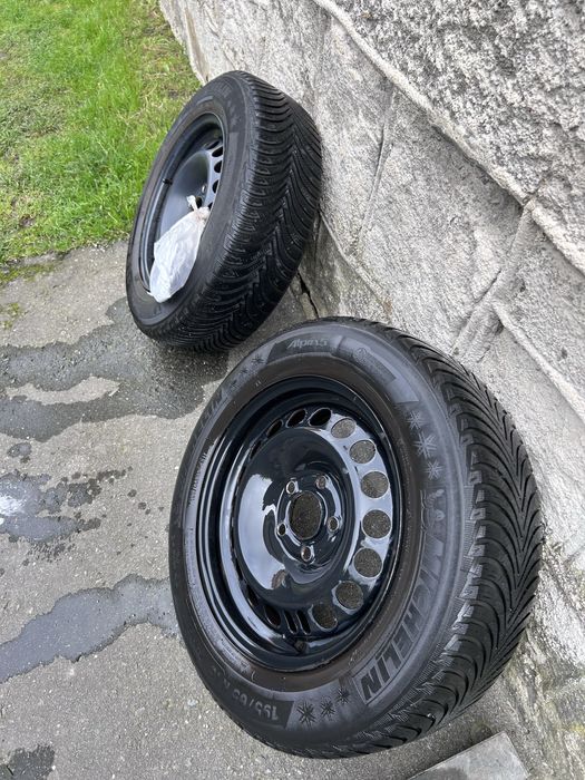 Felgi stalowe opel astra meriva 15 cali + czujniki TPMS + opony zimowe