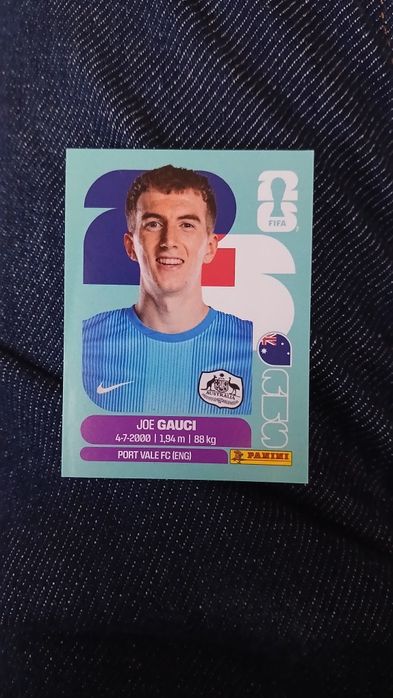 Joe Gauci (AUS) - Autocolante Mundial 2026