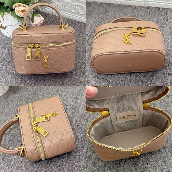 Torebka kuferek YSL Saint laurent beżowy