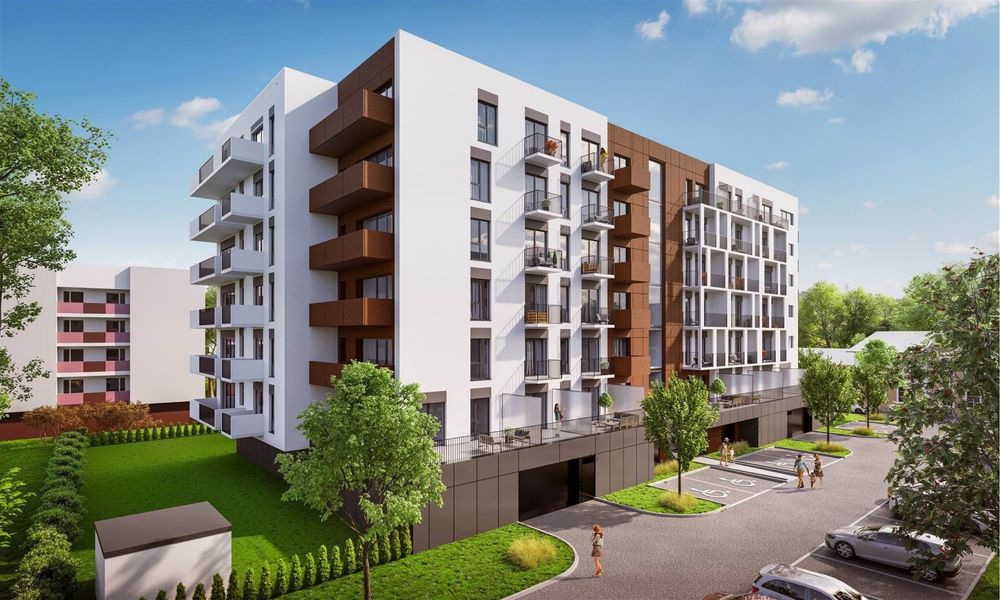 2 pokoje | 47,79 m² | 8,82 m² balkonu | garaż | Zawodzie