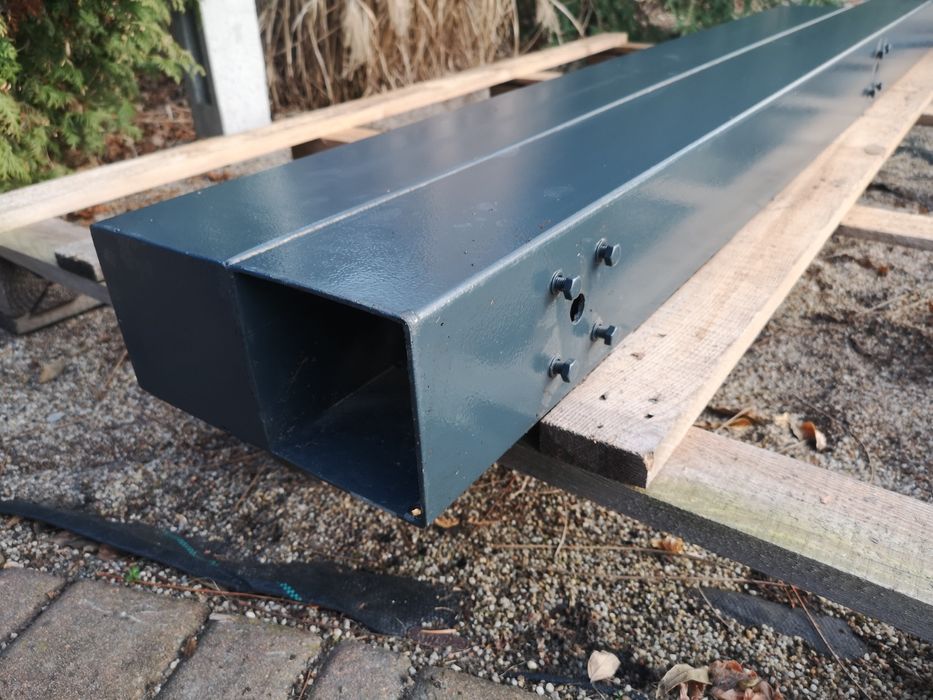 Słupek bramy otwieranej 12x12x200 antracyt