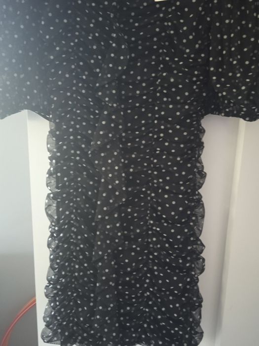 Sukienka Zara M nowa  czarna w kropki