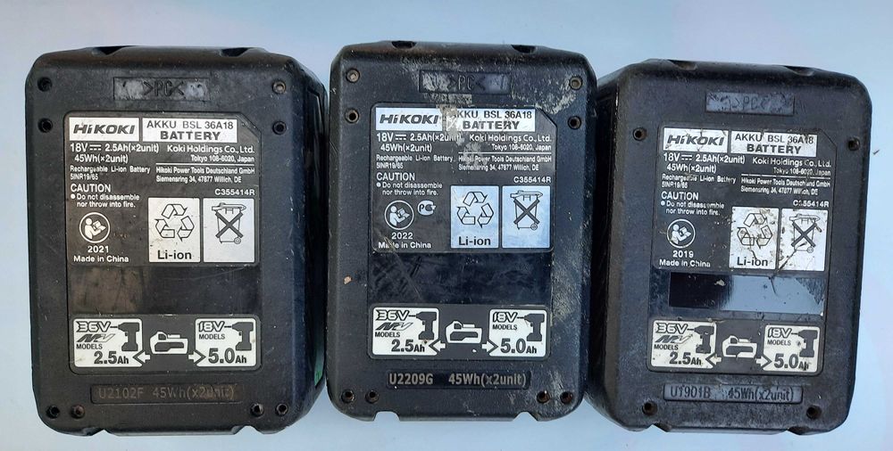 HIKOKI Akumulator LI-ION MULTIVOLT BSL36A18 36V - 2,5Ah 18V - 5Ah