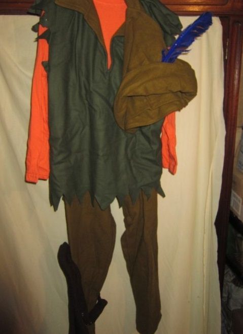 Fantasia de Carnaval - Robin dos Bosques 10 anos - camisola , calças ,