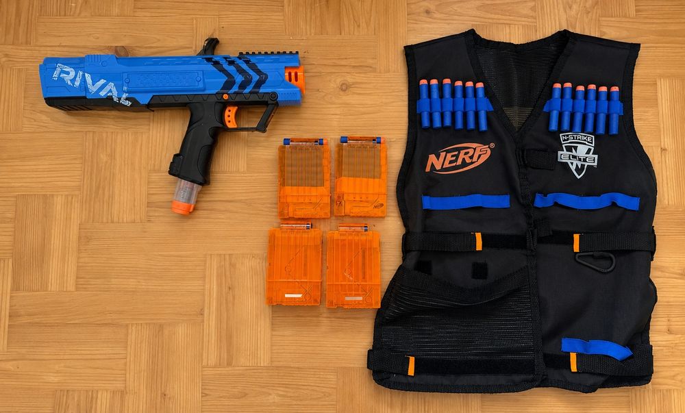 Conjunto Nerf N-Strike Elite Completo – Colete + Lançador + Acessórios