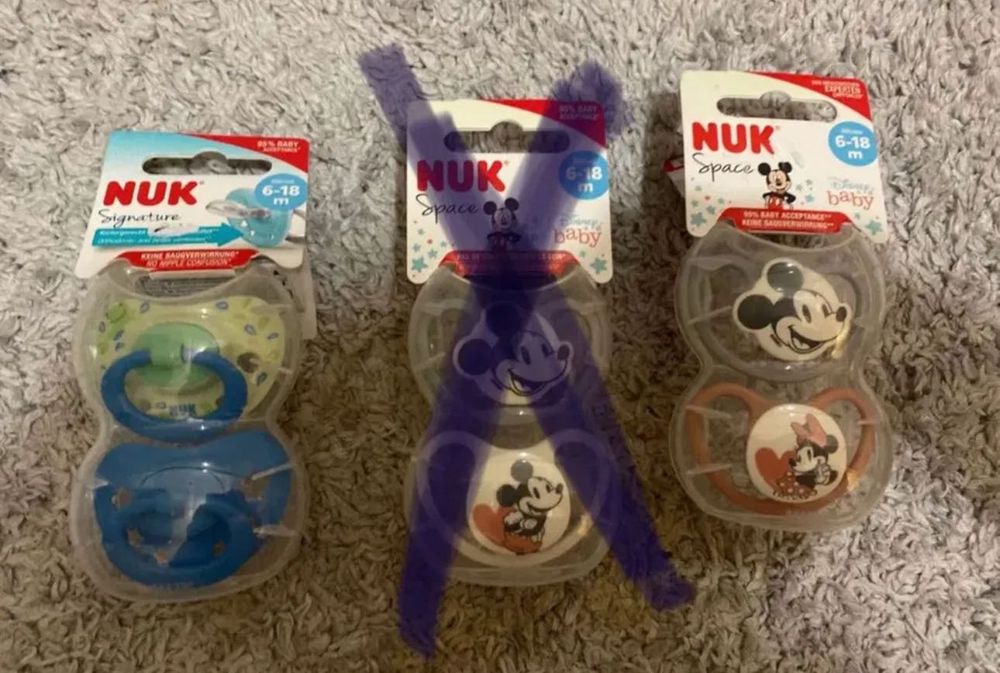 Новые дурники Nuk пустышки нові пустушки 0-6 6-18 18-36 месяца