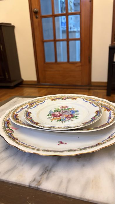 3 travessas procelana  Limoges vintage
