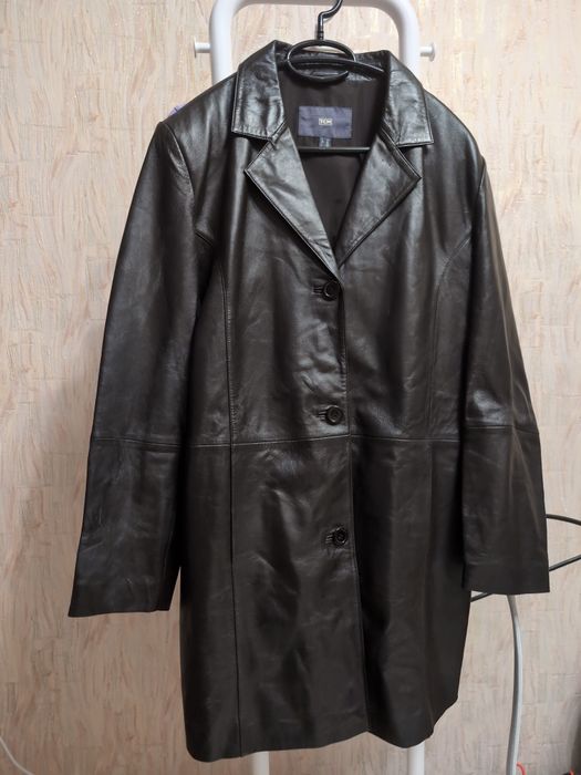Плащ шкіряний TCM 44 М L розмір натуральна шкіра