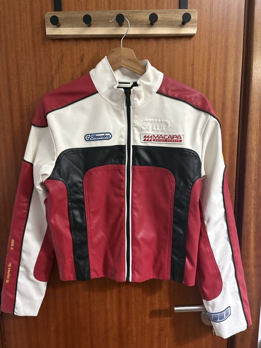 Casaco estilo motoqueira
