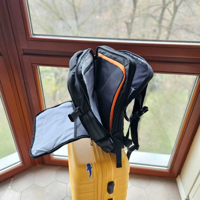 BANGE Plecak Do Samolotu Turystyczny Biznesowy Laptop 17,3 USB Prezent