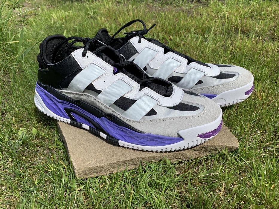 Кросівки Адідас Аdidas Niteball White Violet кроси