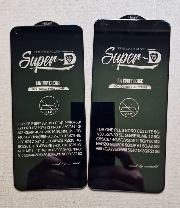 Захисне скло Super D Mietubl OPPO Realme C67 A54 Reno 11 гурт