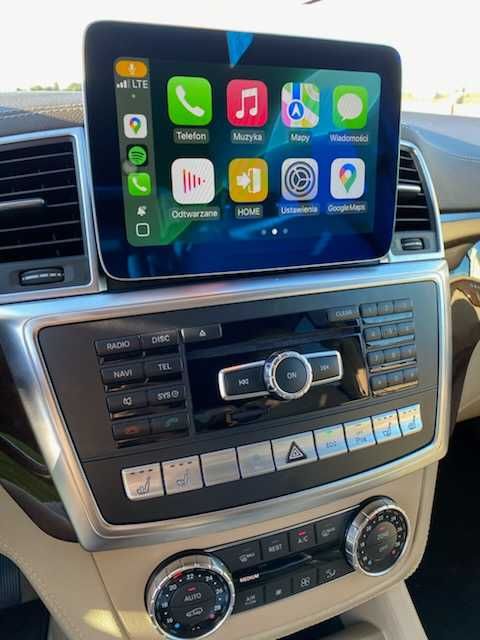 CarPlay Android Auto Radio Android GPS Nawigacja BT WiFi 4G USB MP3 MP4 YouTube Bluetooth Mercedes ML W166 GL X166 System NTG4.5 BOSE
