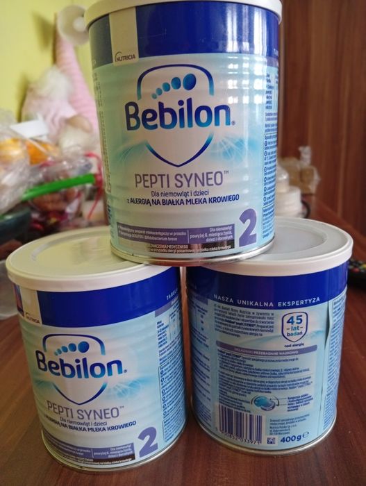 Mleko modyfikowane puste puszki