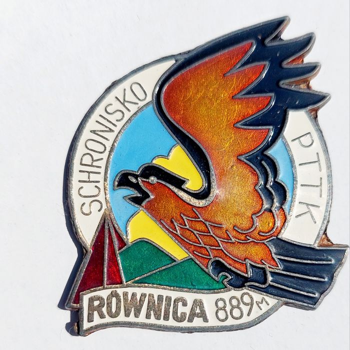 Odznaka. Schronisko Pttk. Równica