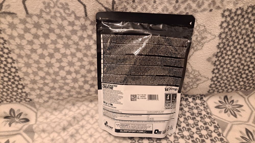 Nowe Opakowanie Rocky Athletes Creatine firmy Olimp 500g