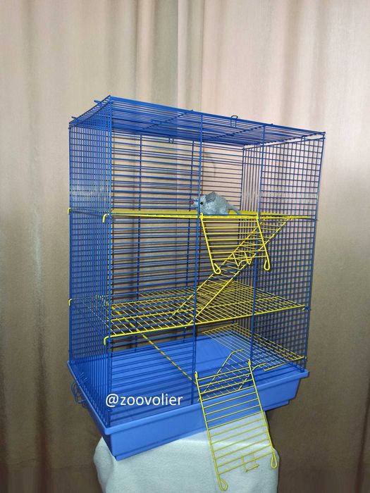 Клітка для дегу, щурів чи інших гризунів 47х28х62(висота) 3-поверхи