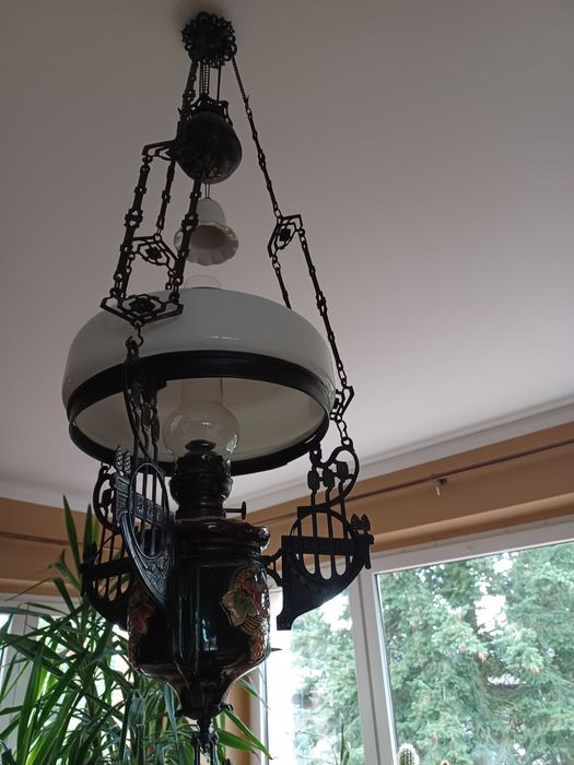 Lampa naftowa antyk stara piękna