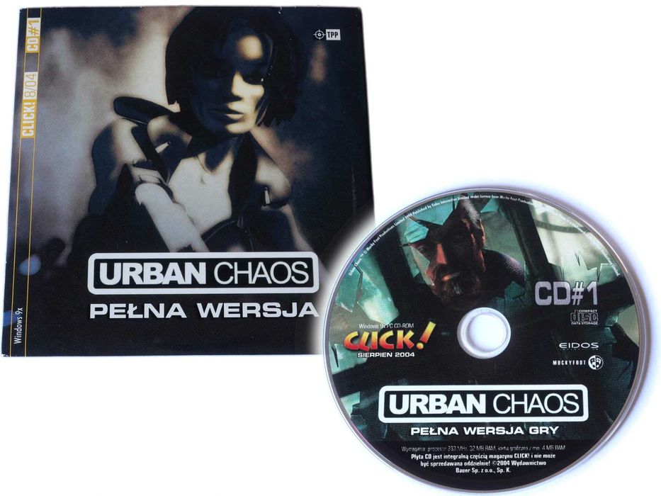 Urban Chaos gra PC gra akcji strzelanka TPP CD Click 8/04