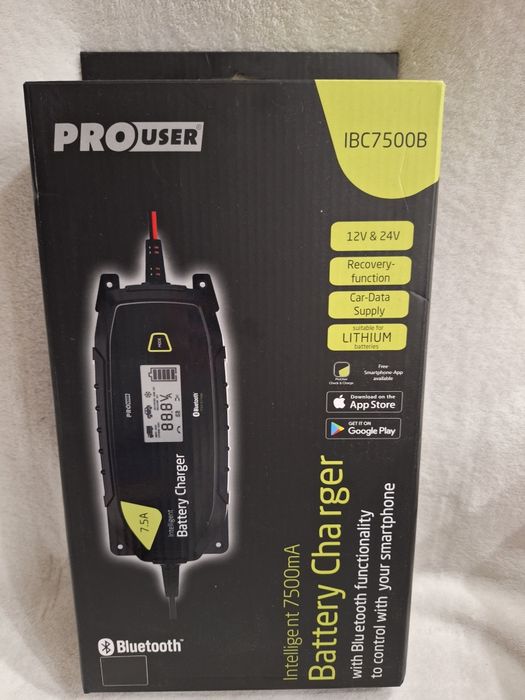 Prostownik Pro User IBC7500B ładowarka 16637 Bluetooth 7, 5A